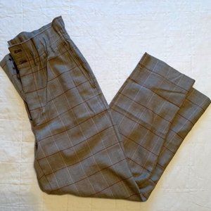 MADEWELL - Paper Bag Pants in Glen Plaid